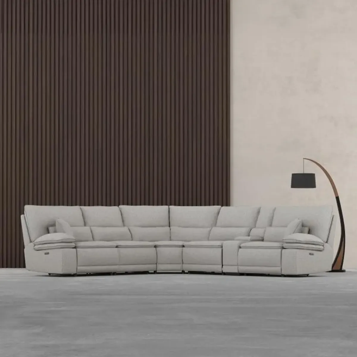 Goliath 6pc Sectional with Console