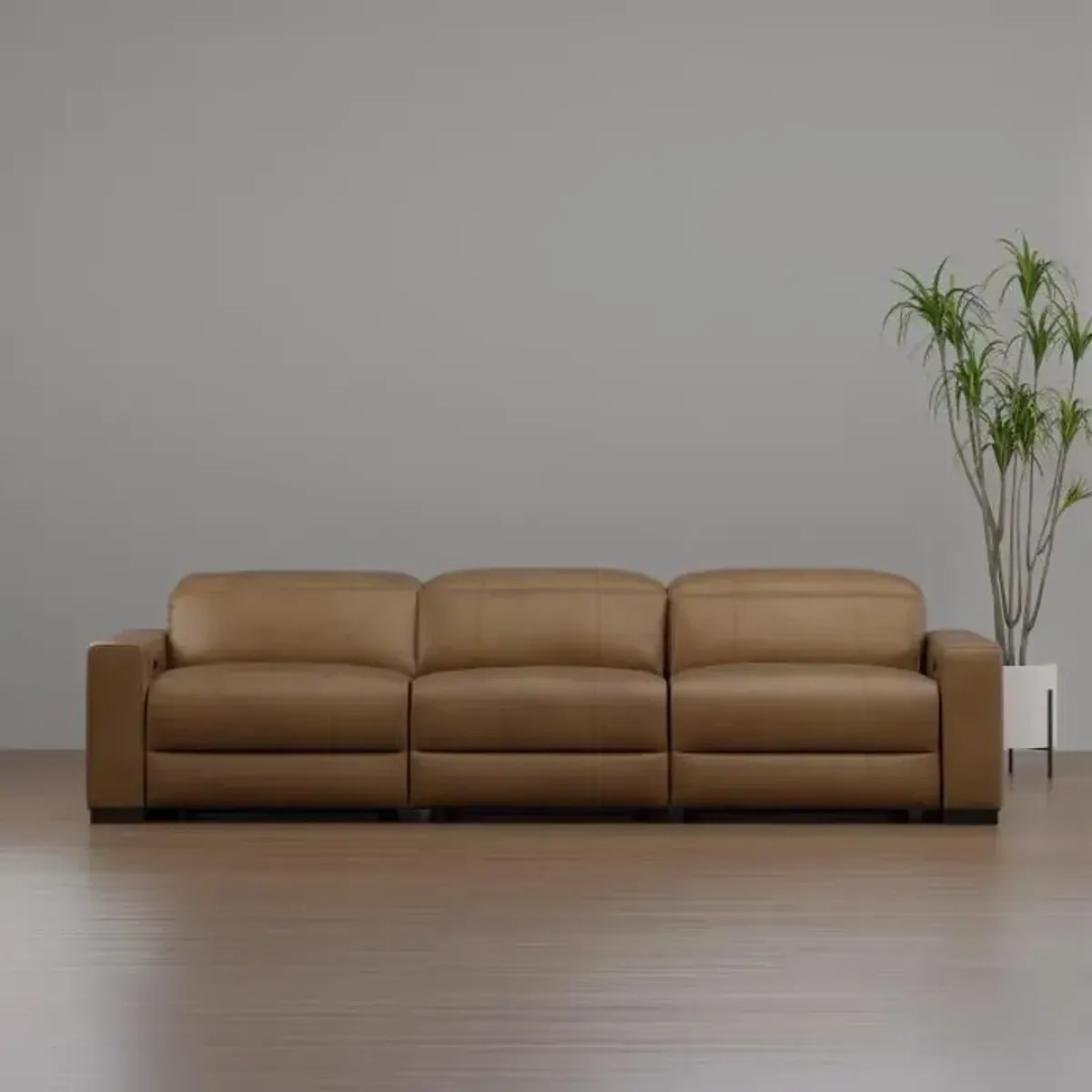 Radiance - New! Power Leather Sofa