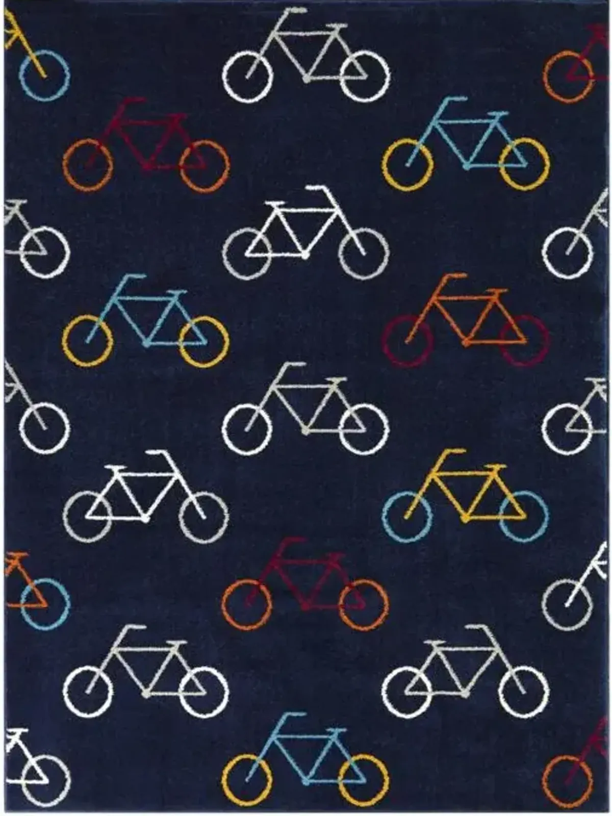 5'x7' Bicycle Area Rug