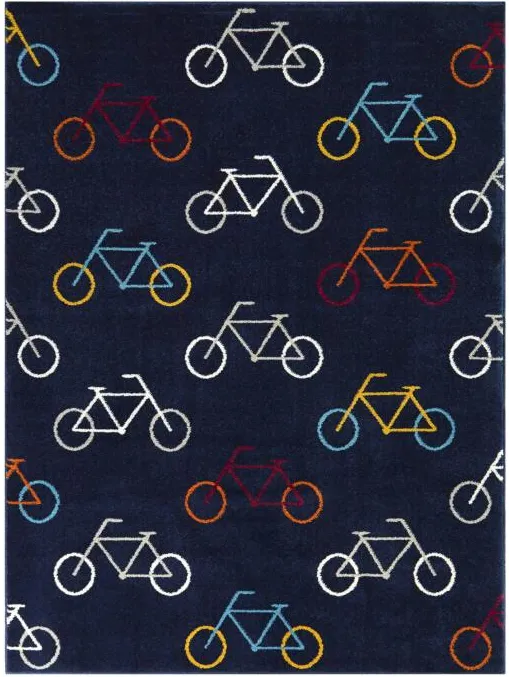 5'x7' Bicycle Area Rug