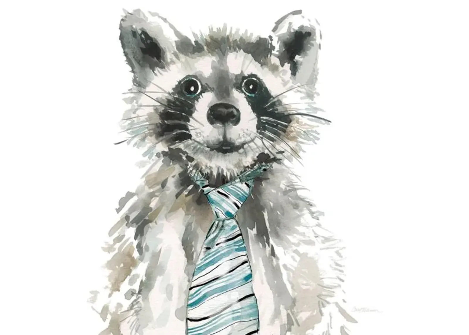 Handsome Raccoon Wall Art