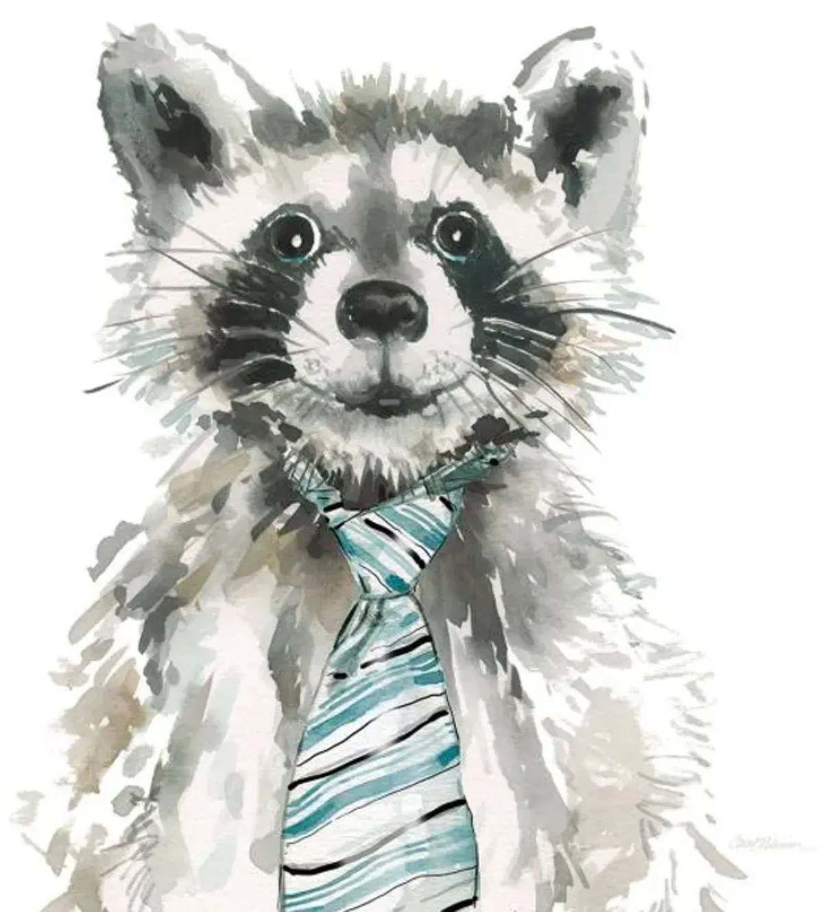 Handsome Raccoon Wall Art