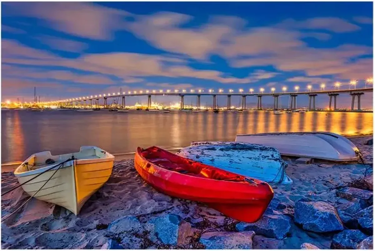 Coronado Bridge Glass Wall Art