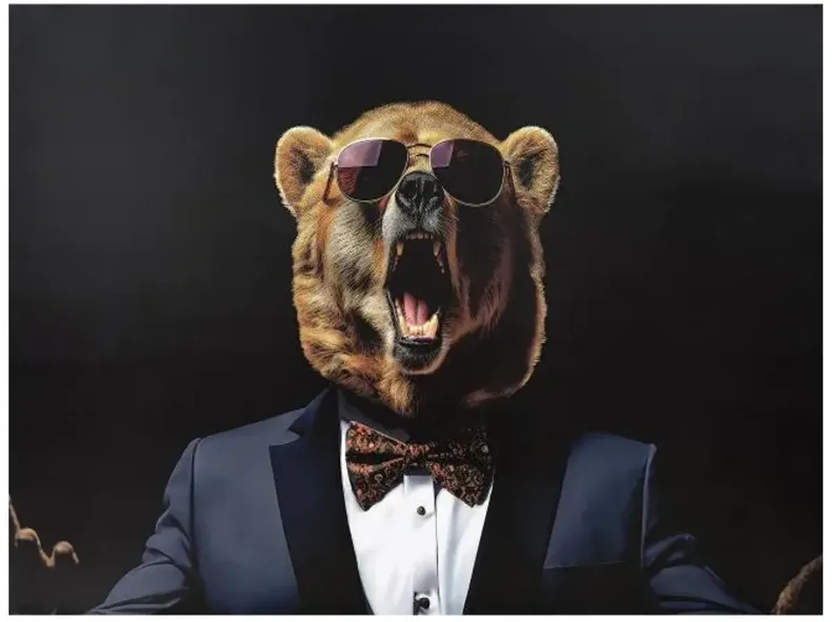 Screaming Bear Wall Art