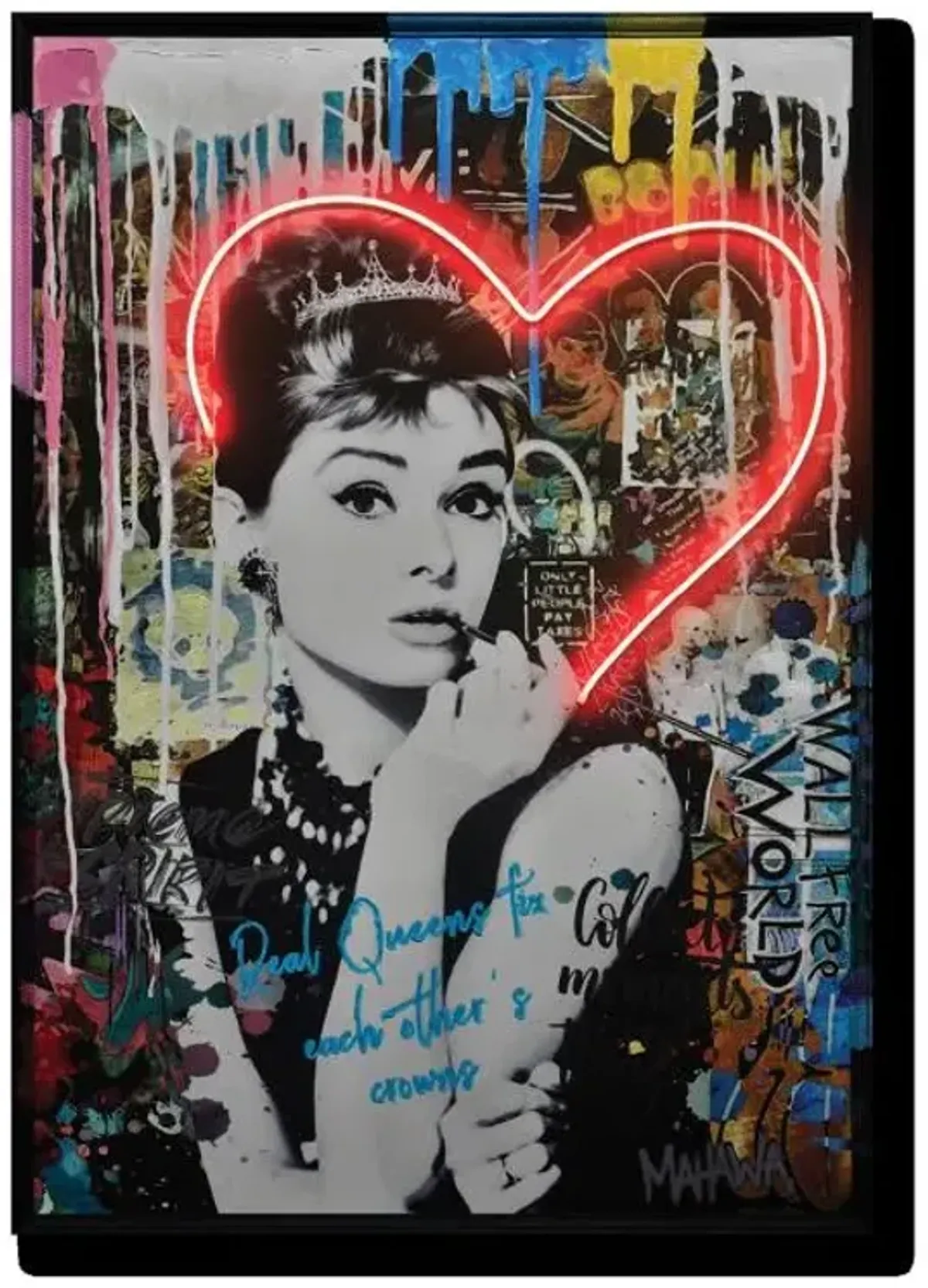 Audrey w/LED Lights Wall Art