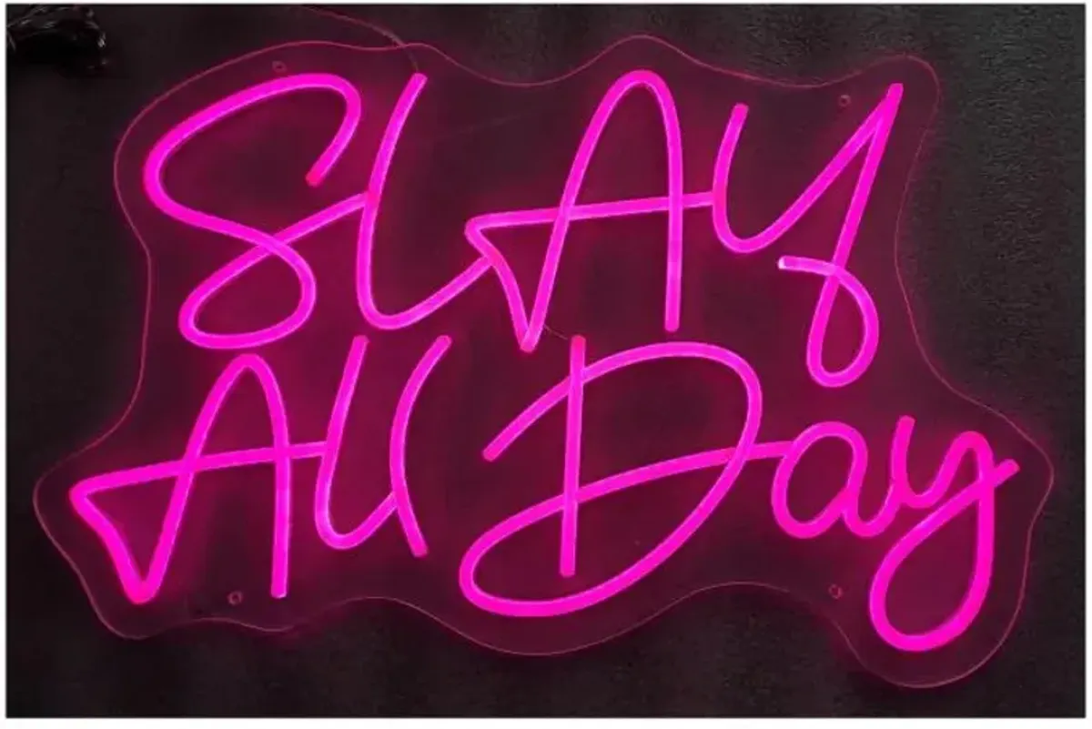Slay All Day Neon Wall Sign