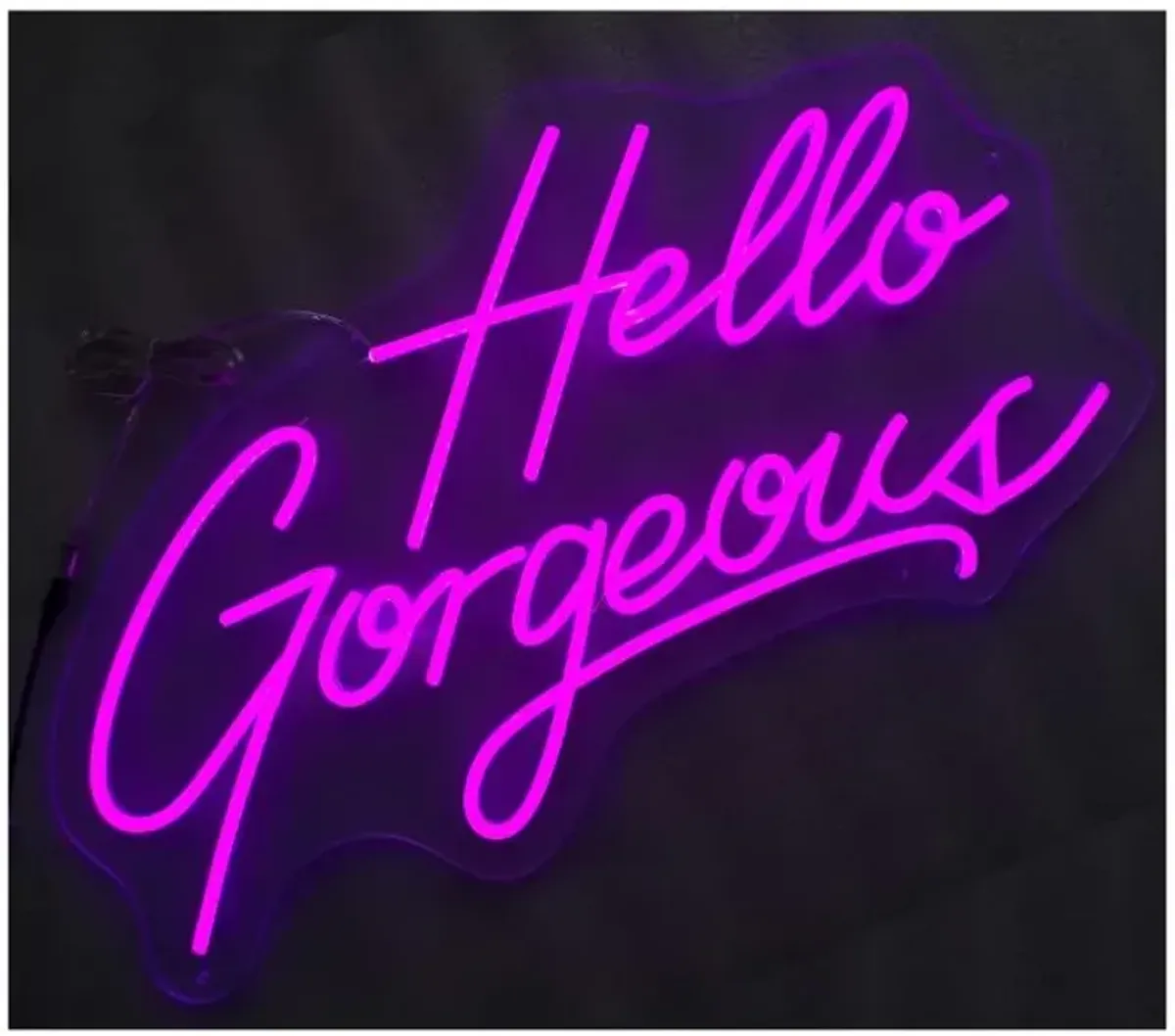Hello Gorgeous Neon Wall Sign