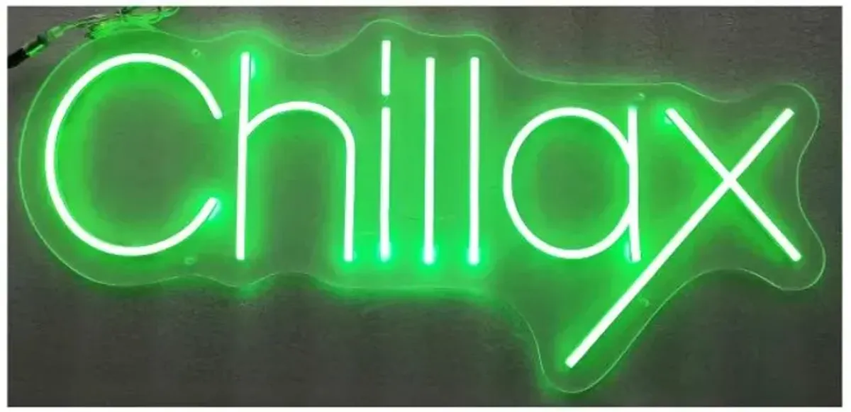 Chillax Neon Wall Sign