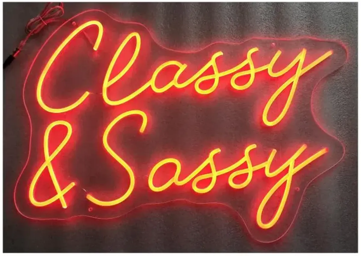 Classy & Sassy Neon Wall Sign