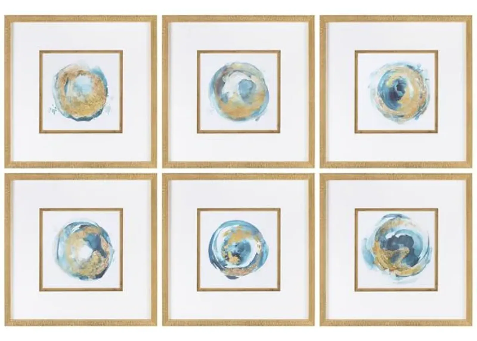 Blue Wild Wall Art Set of 3