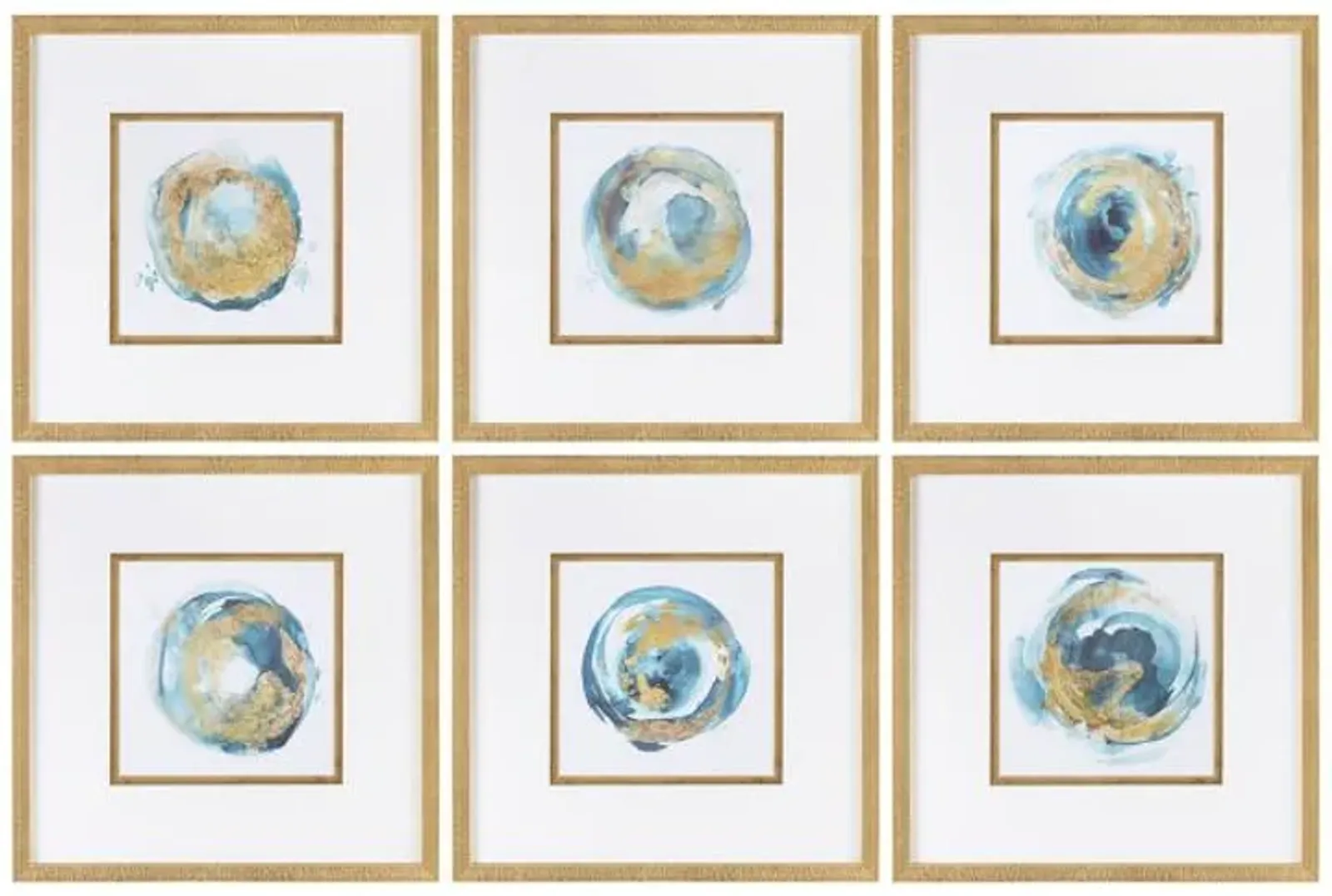 Blue Wild Wall Art Set of 3