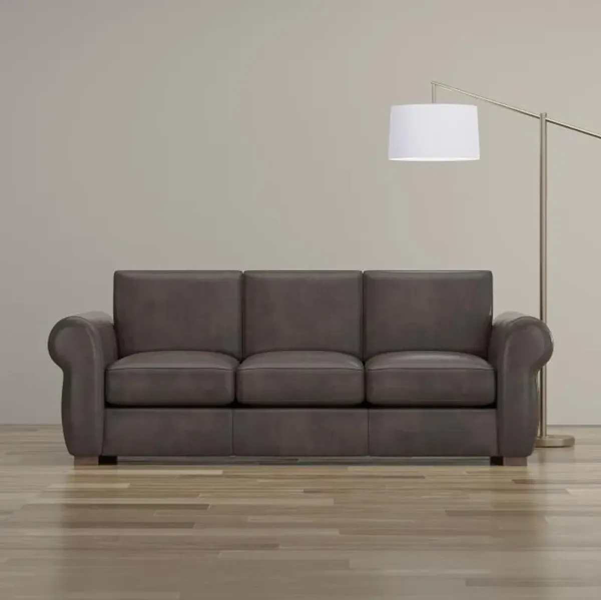 Bergamo Leather Queen Sleeper Sofa & Mattress