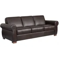Bergamo Leather Queen Sleeper Sofa & Mattress