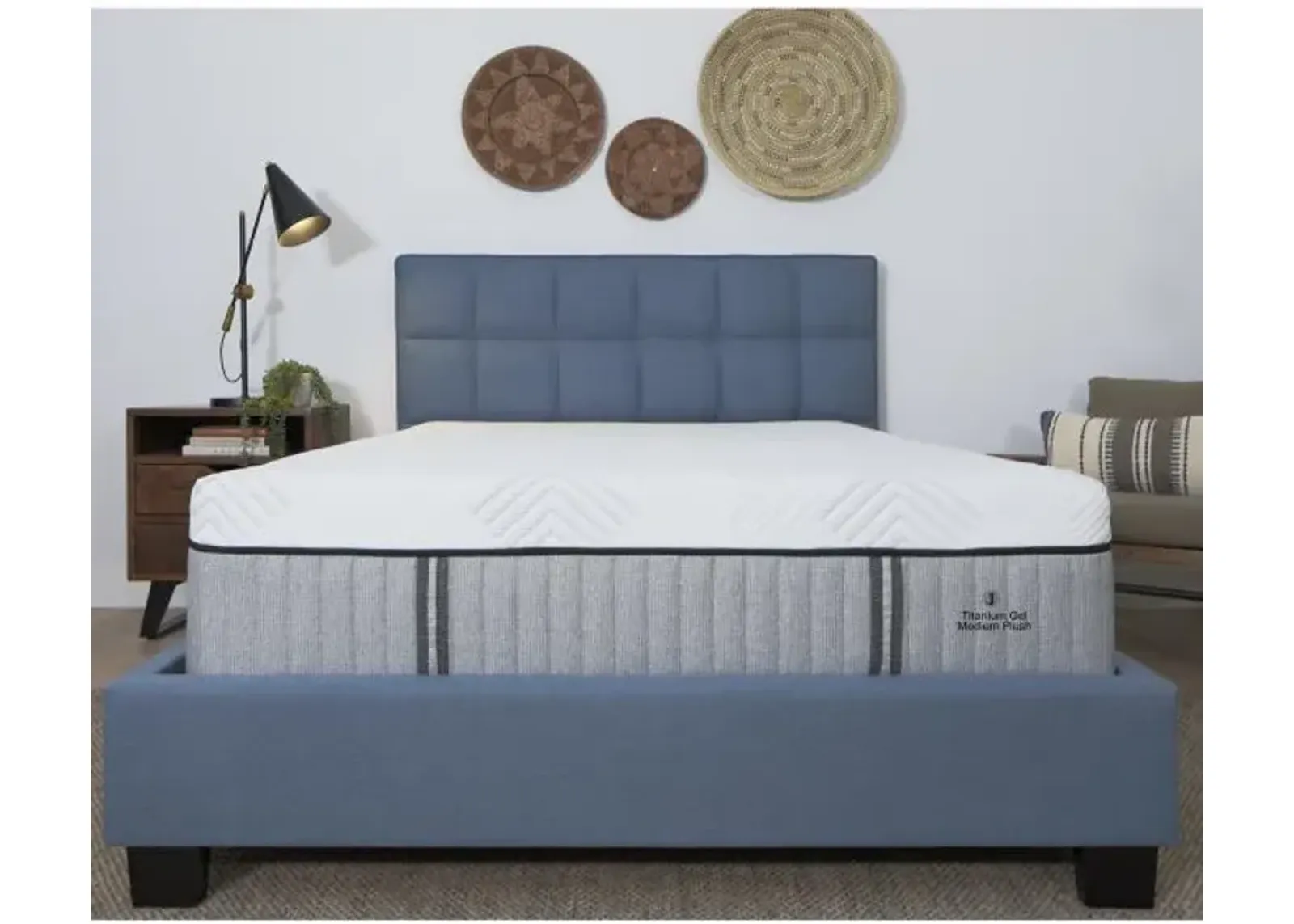 Titanium Gel Medium Plush Twin Xtra Long Mattress