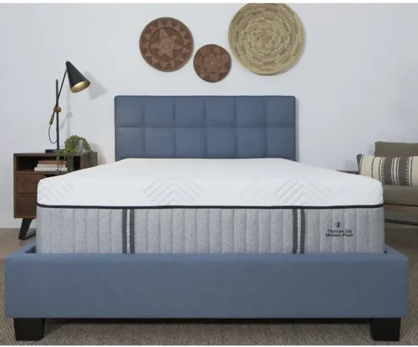 Titanium Gel Medium Plush Twin Xtra Long Mattress