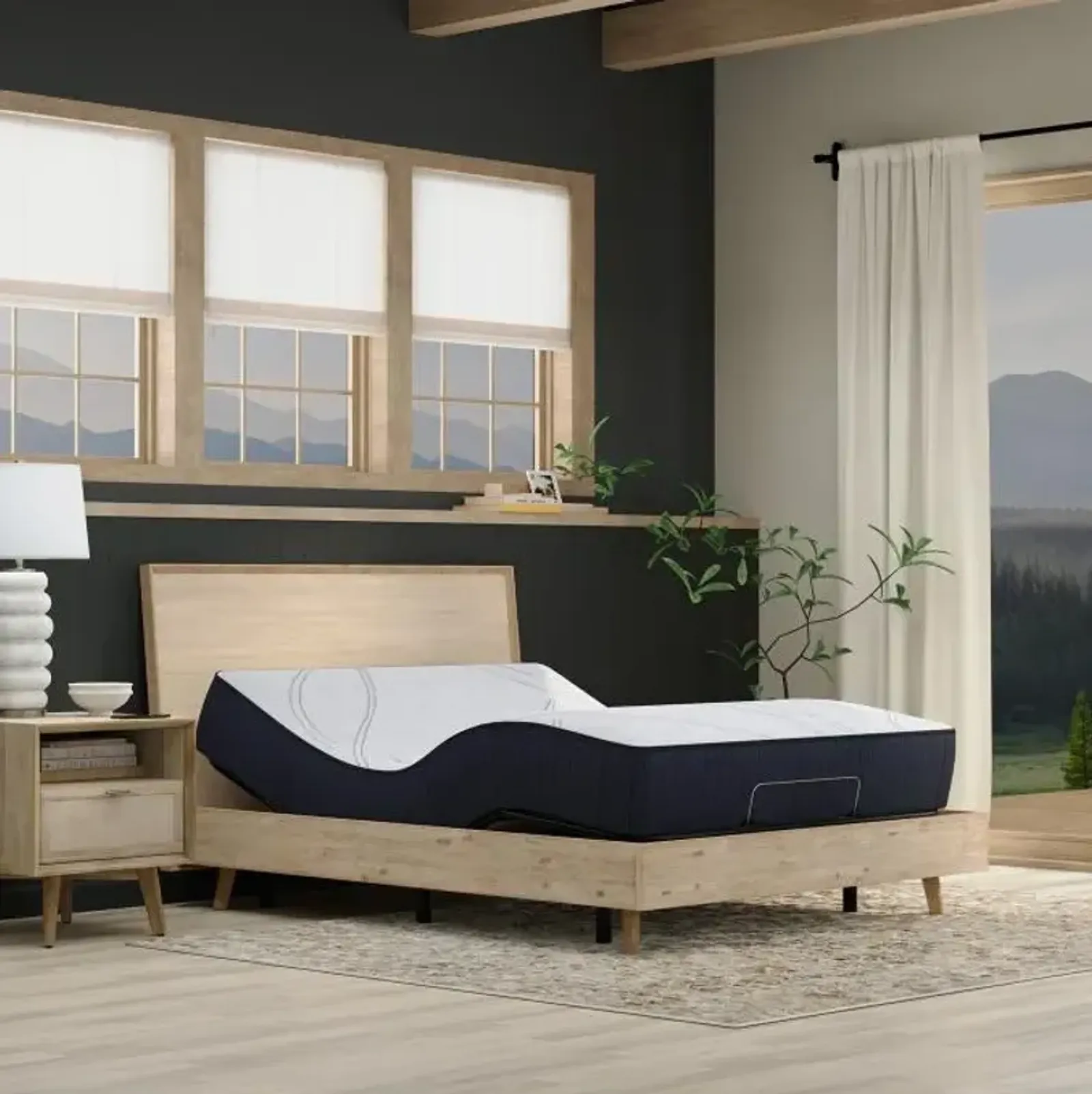 Rejuvenate III Firm Queen Mattress & Clarity II Adjustable Power Base