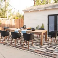 Jambi 9pc Outdoor Dining Set: Table & 8 Chairs