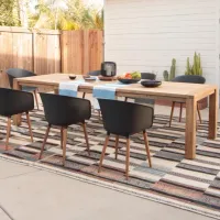 Jambi Outdoor Dining Set - Black