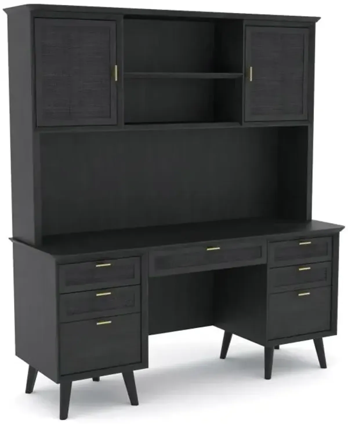 Crosby - New! Credenza & Hutch