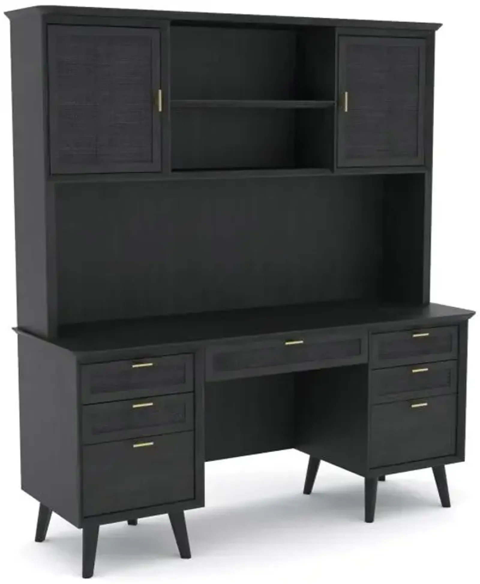 Crosby - New! Credenza & Hutch