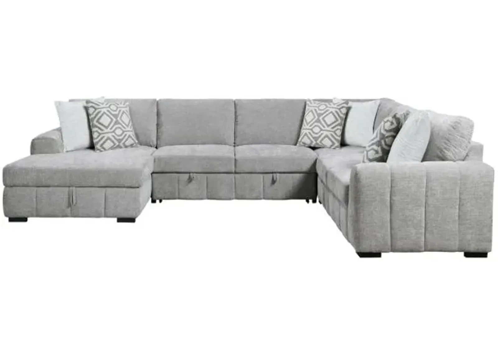 Dreamscape - New! 4pc Sleeper Sectional with LAF Storage Chaise