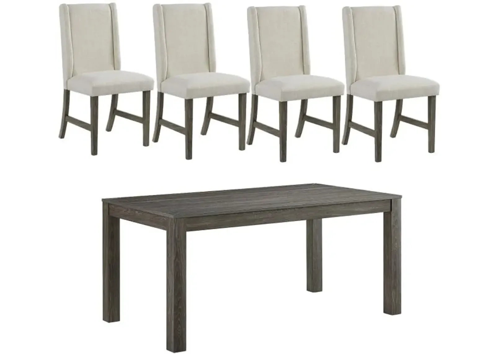 Kelcey 5pc: Table & 4 Chairs