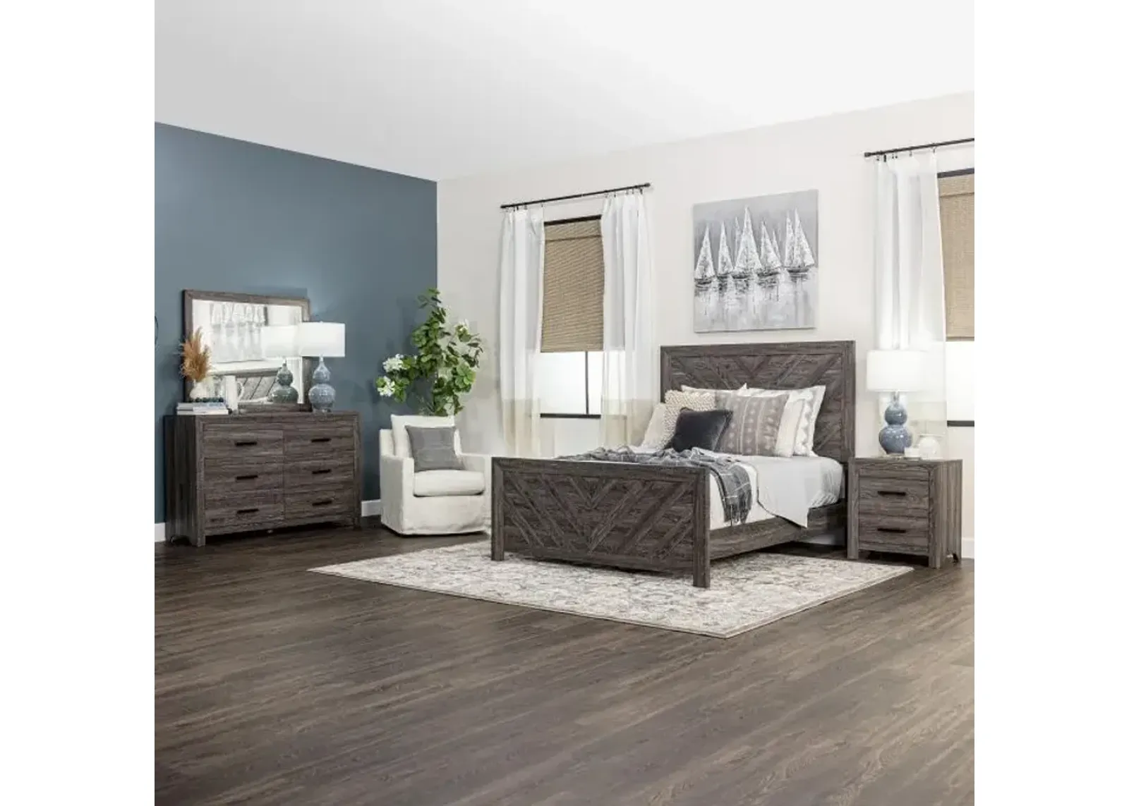 Kelcey Master Bedroom Gray