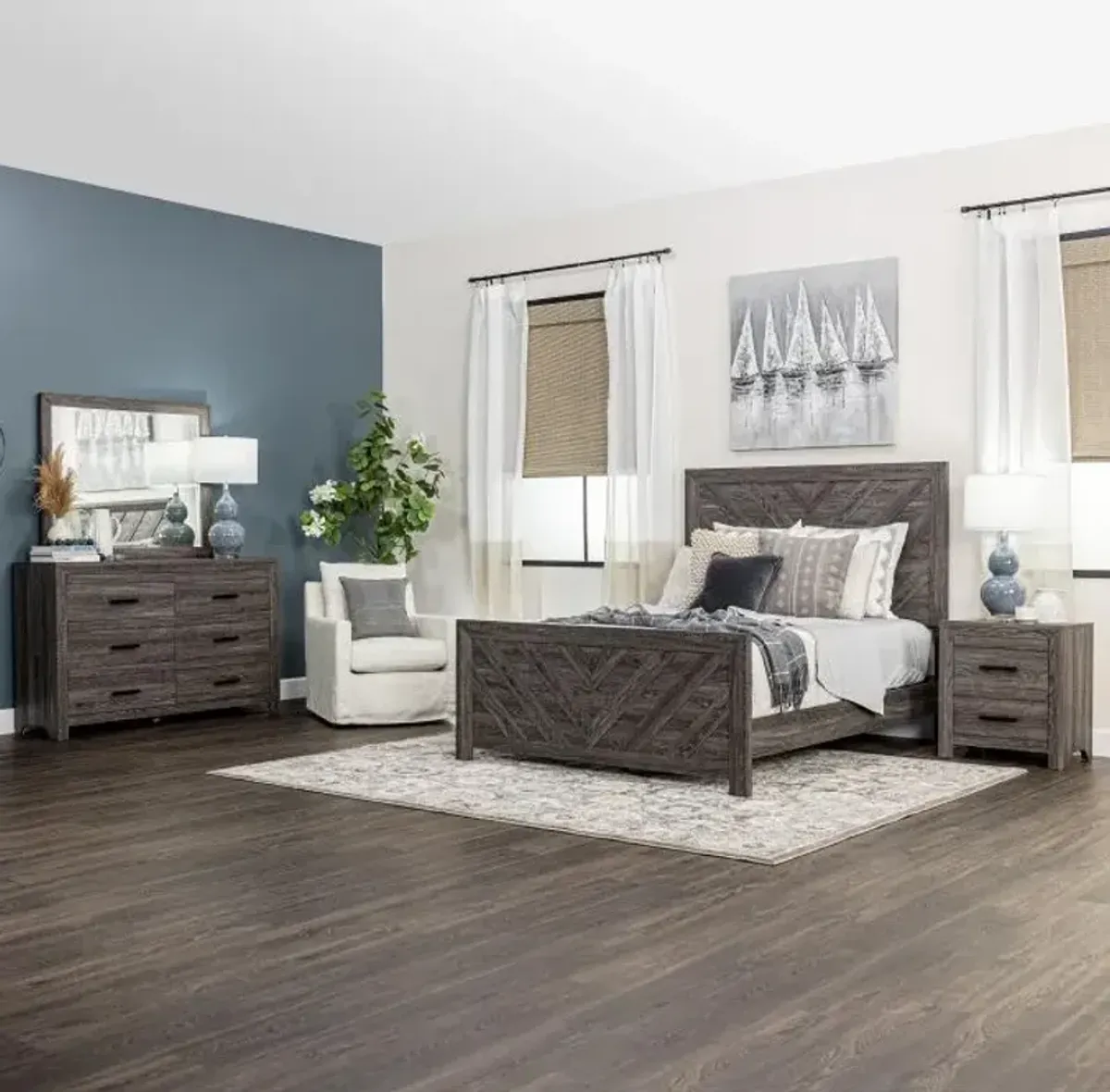 Kelcey Master Bedroom Gray