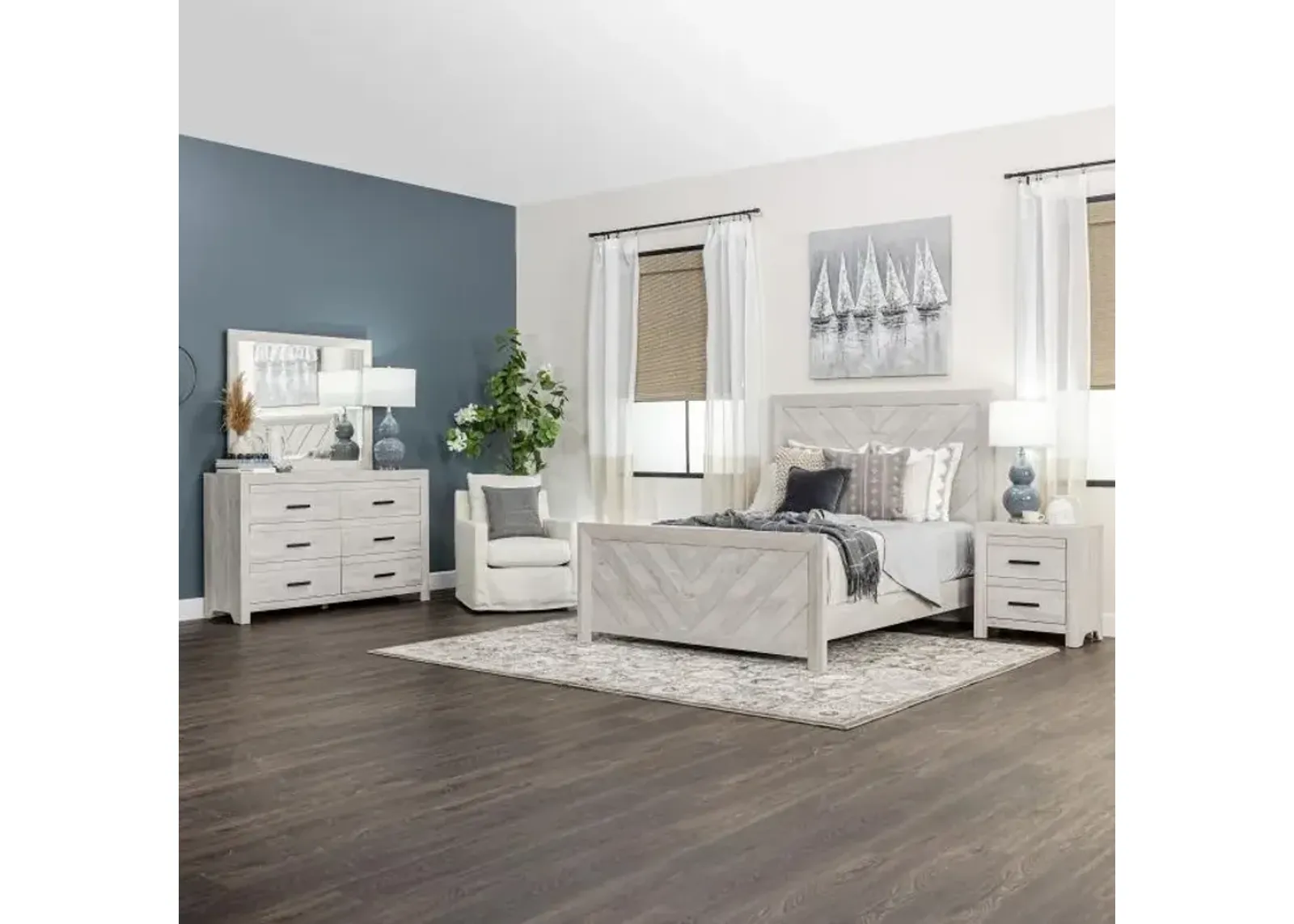 Kelcey Master Bedroom White