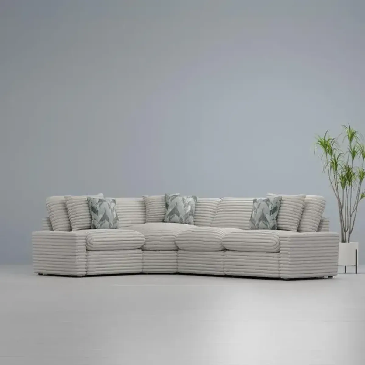 Lush - New! 4pc Left Chaise Power Sectional