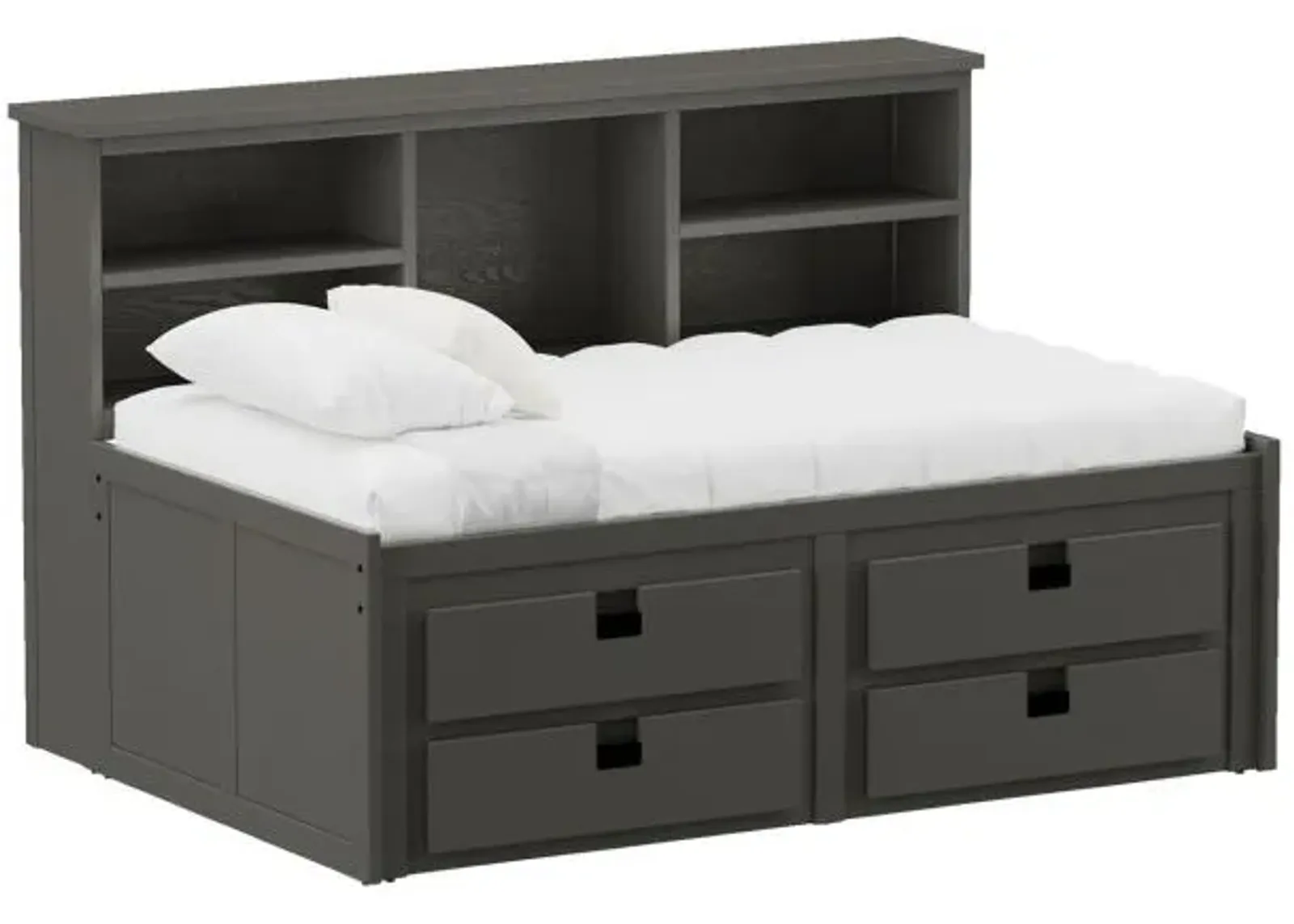 Cali Kids Twin Wall Storage Bed