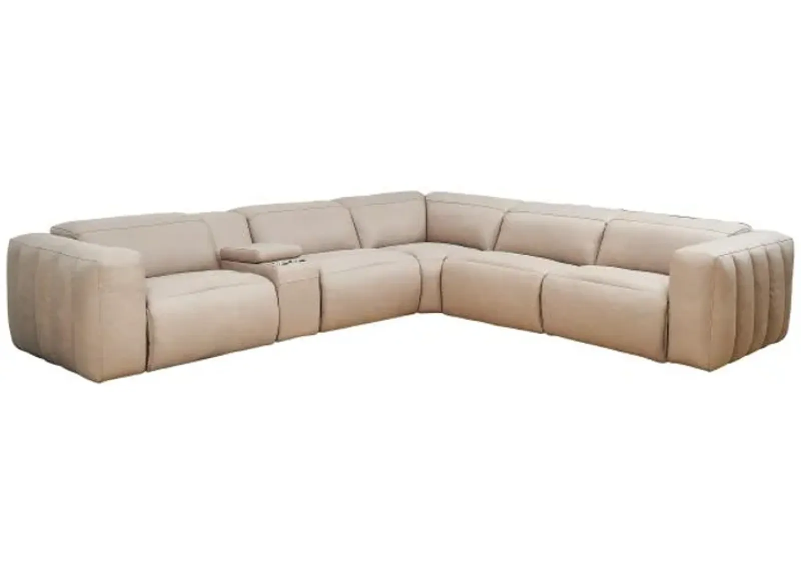 Marshmallow Modular Leather Sectional - New!