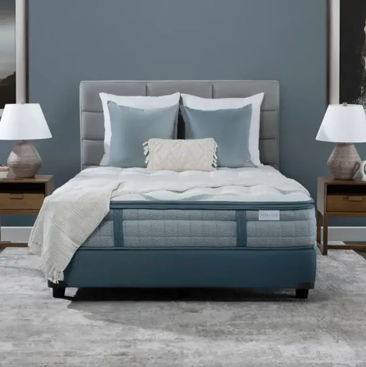 Olympus Plush Split Eastern King Mattress & Contempo IV Adjustable Power Base