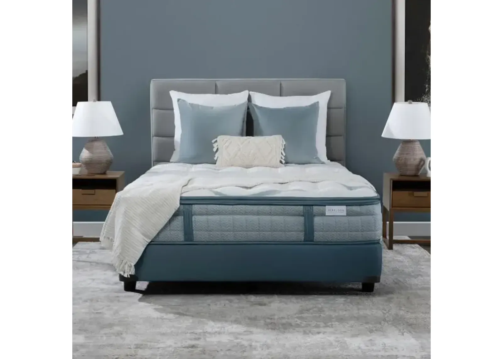 Olympus Plush Eastern King Mattress & Standard Foundation