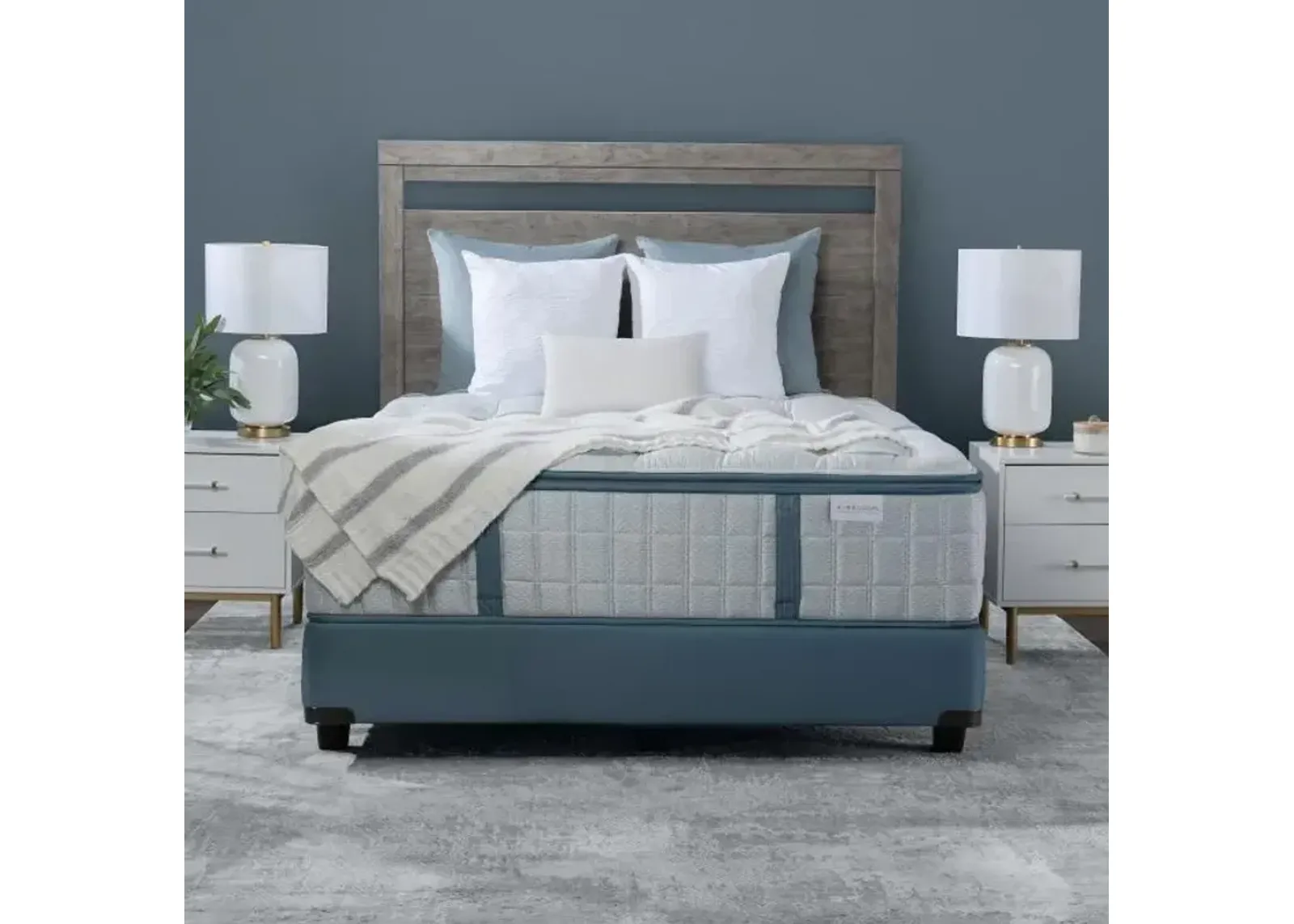 Denali Medium Split Eastern King Mattress & Contempo IV Adjustable Power Base