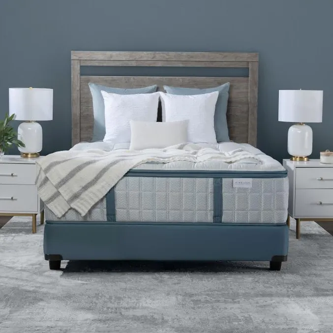 Denali Medium Eastern King Mattress & Low Profile Foundation