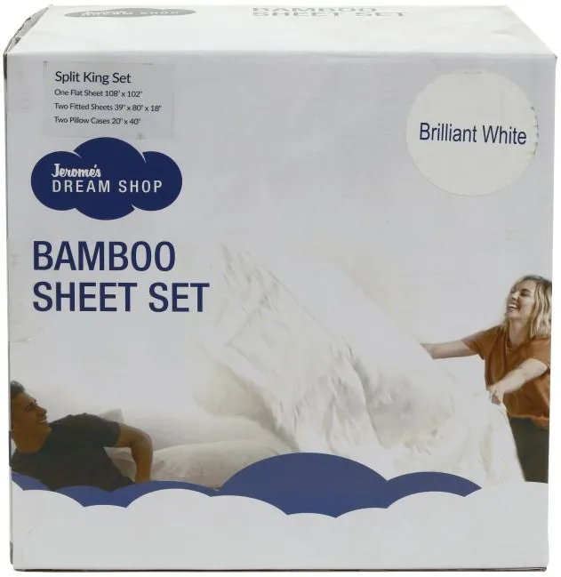 Bamboo Split Eastern King Sheet Set