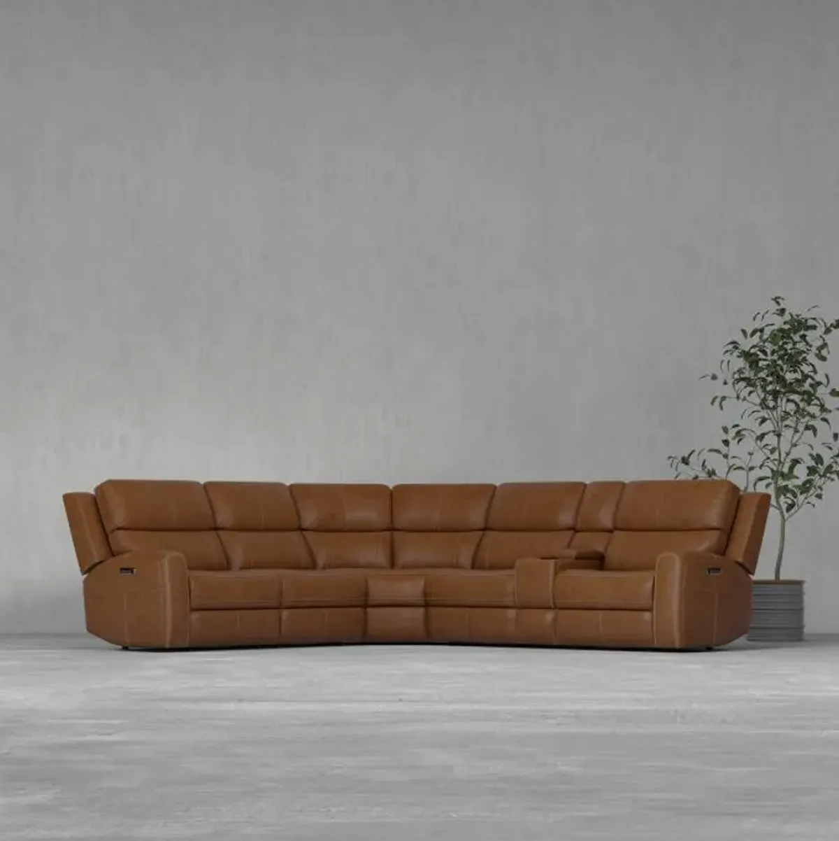 Riverdale 6pc Leather Sectional