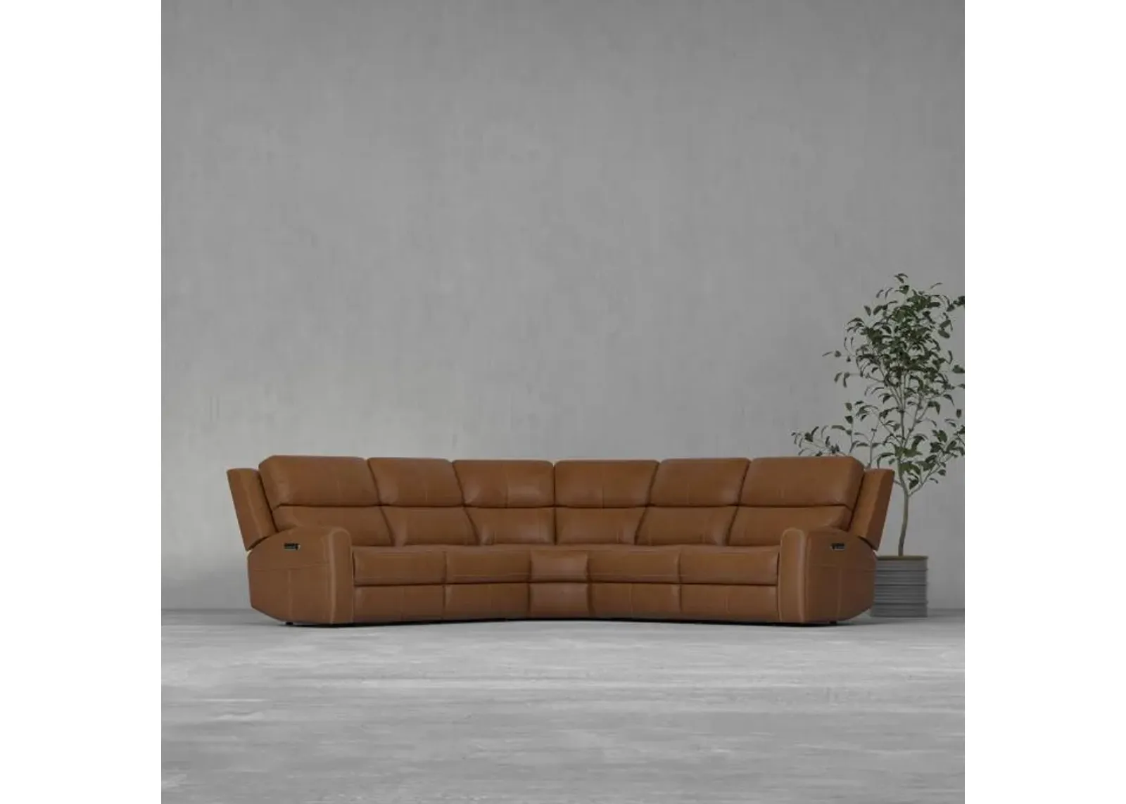 Riverdale 5pc Leather Sectional