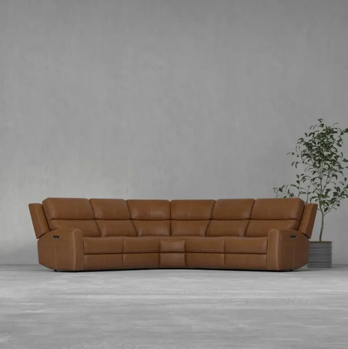 Riverdale 5pc Leather Sectional