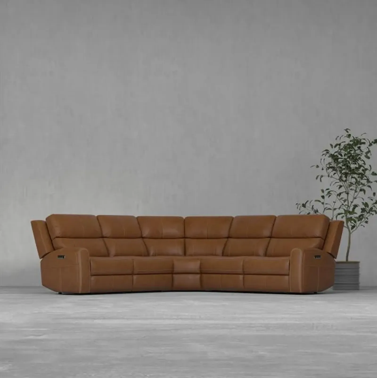 Riverdale 5pc Leather Sectional