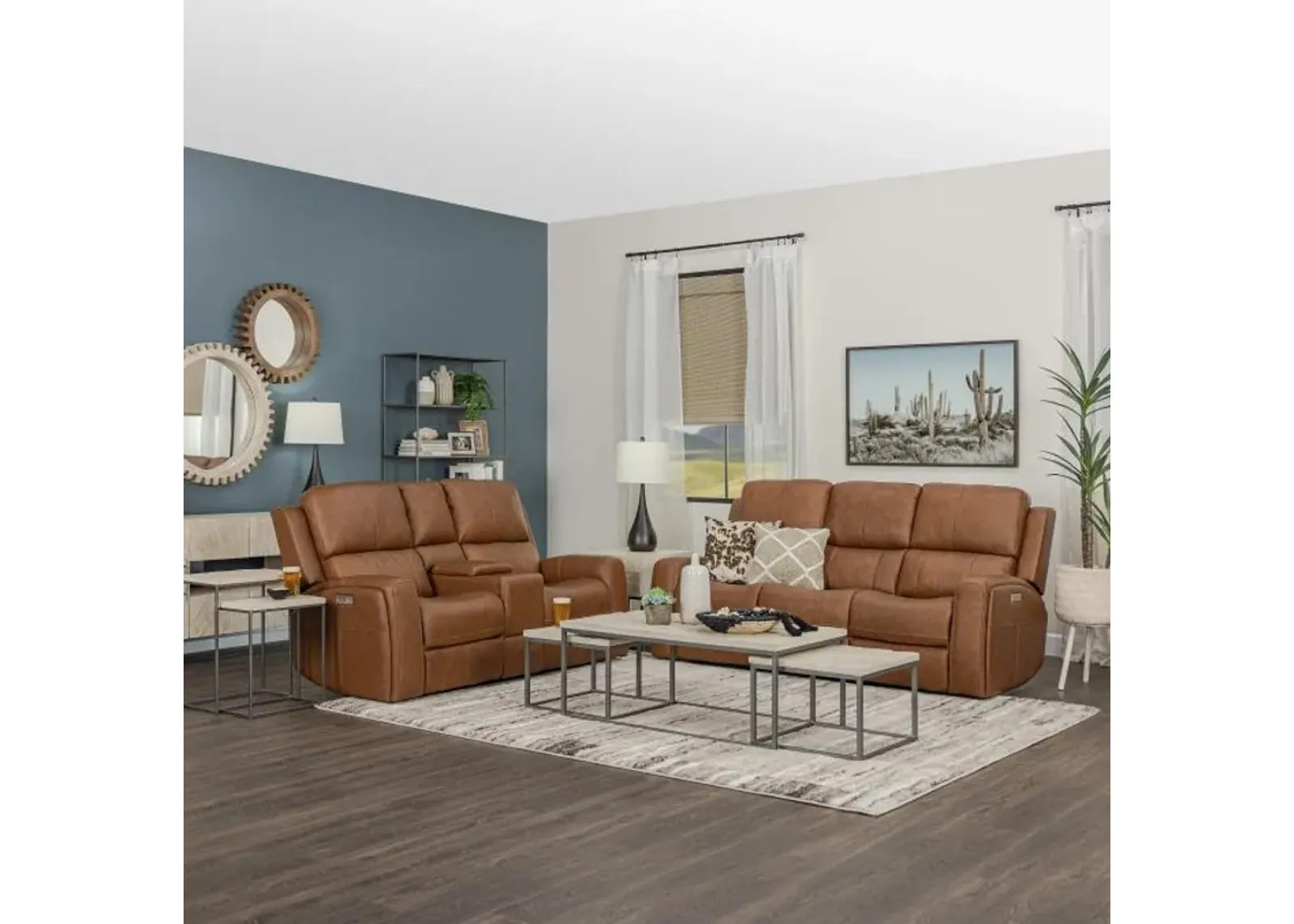 Riverdale Reclining Living Room Brown Collection