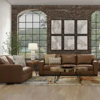 Monarch Leather Living Room Set