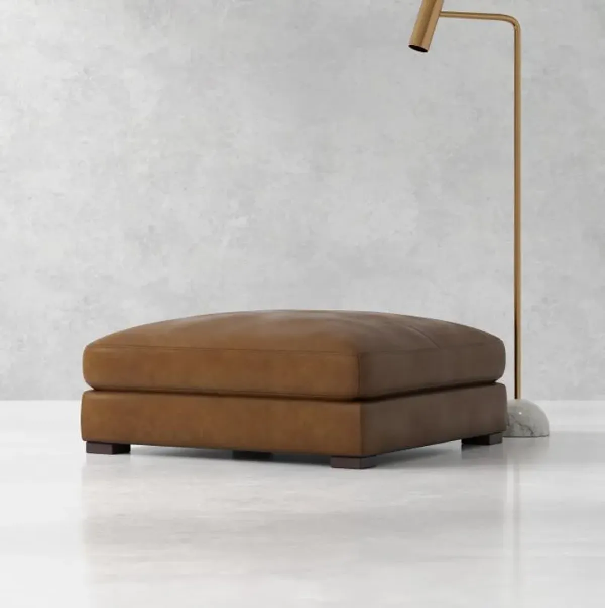 Monarch Cocktail Ottoman Brown