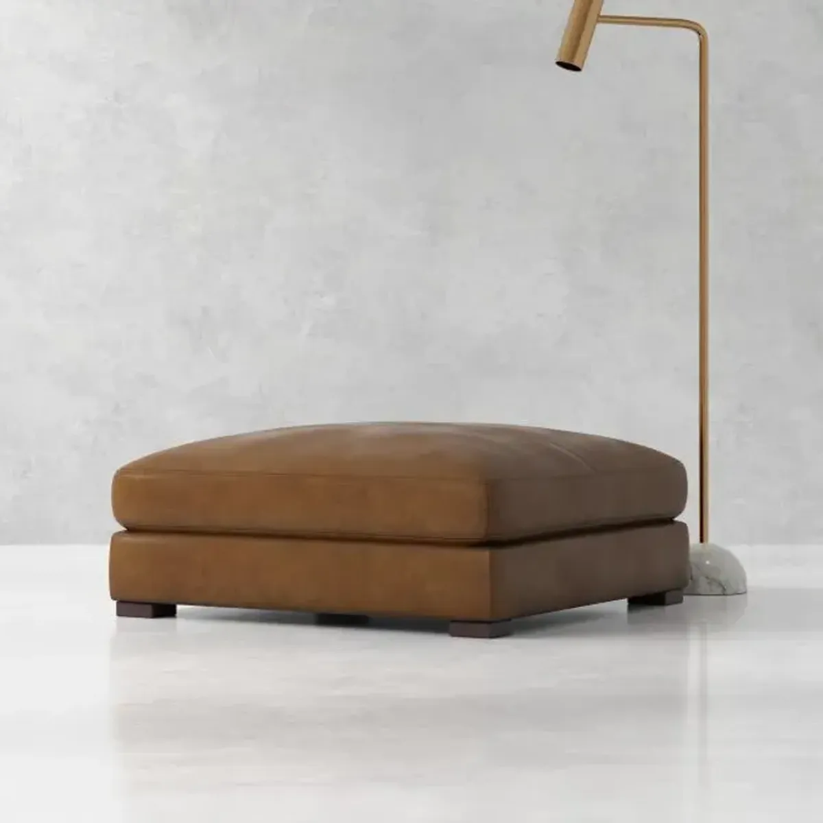 Monarch Cocktail Ottoman Brown