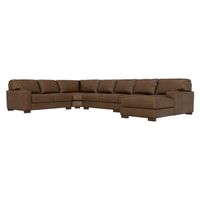 Monarch 5pc Leather Sectional
