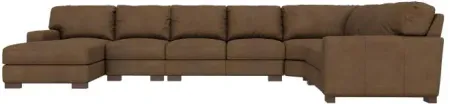 Monarch 5pc Leather Sectional