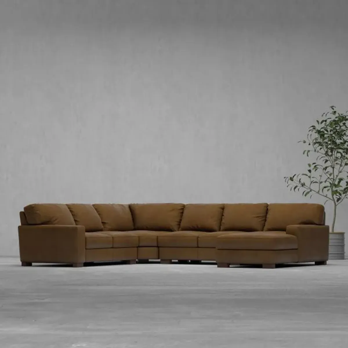 Monarch Leather Sectional