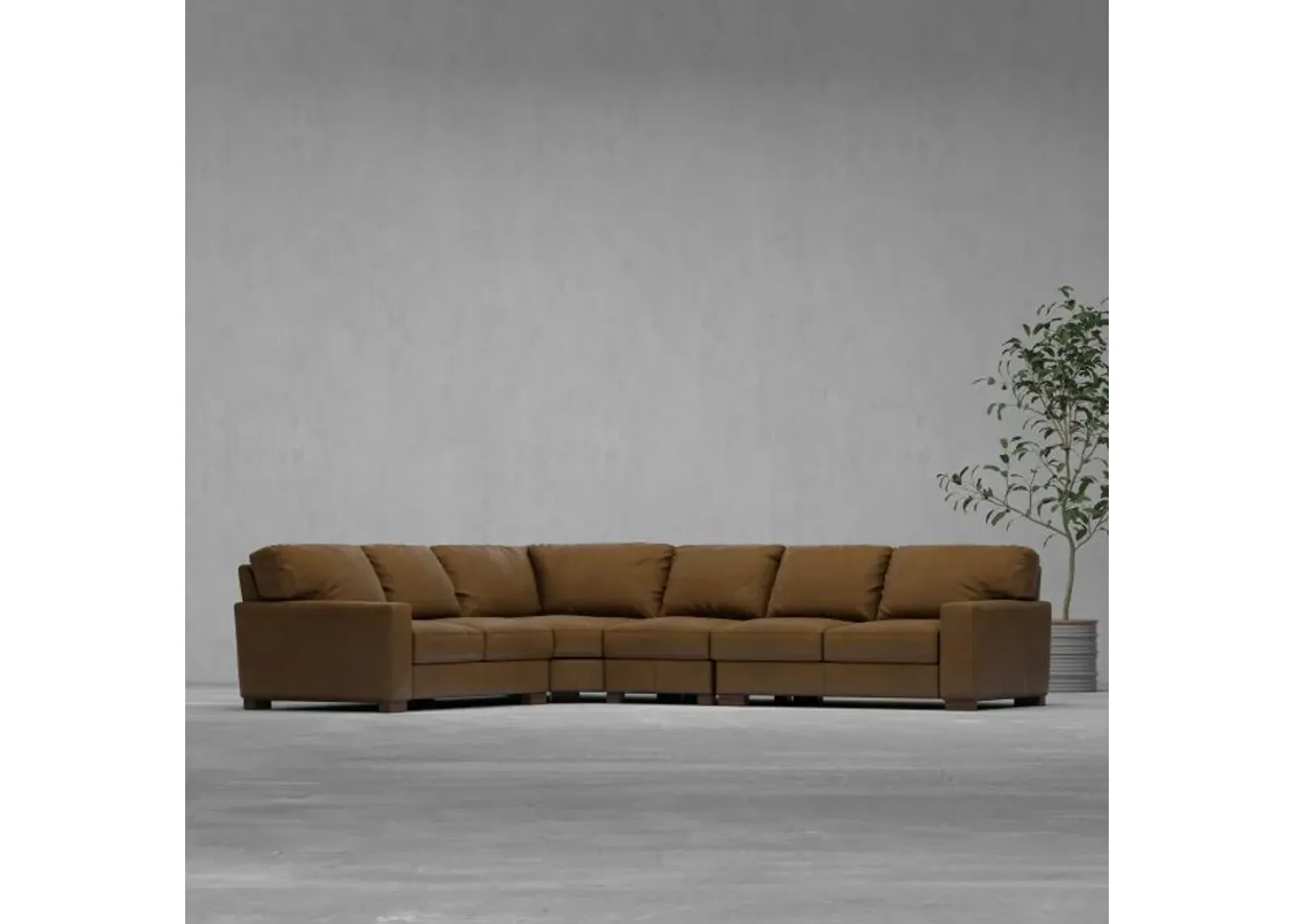 Monarch 4pc Leather Sectional