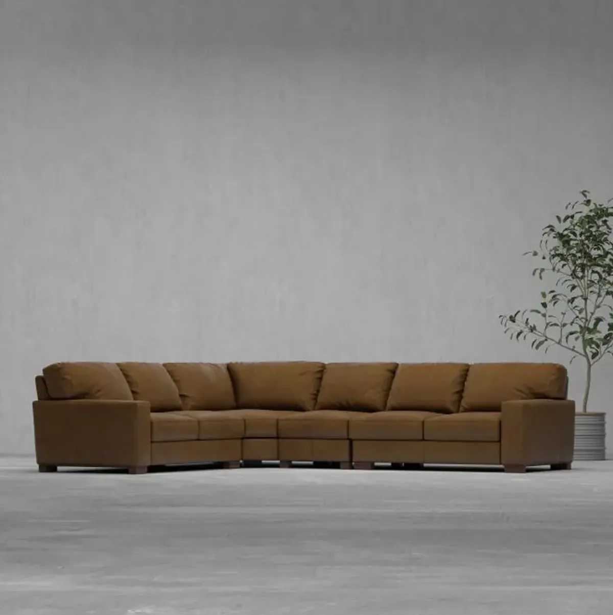 Monarch 4pc Leather Sectional